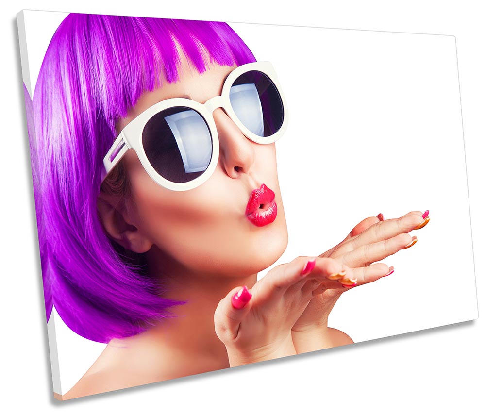 Funky Purple Hair Beauty Fashion