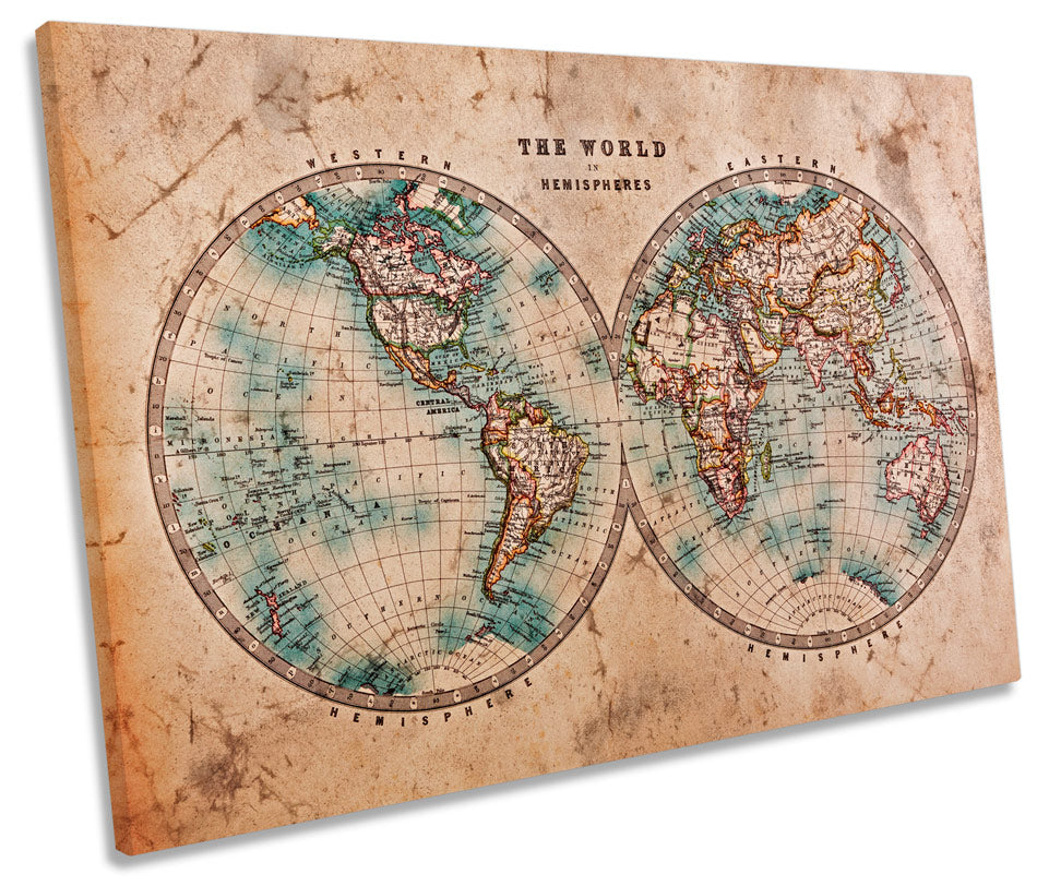 Old Antique World Map