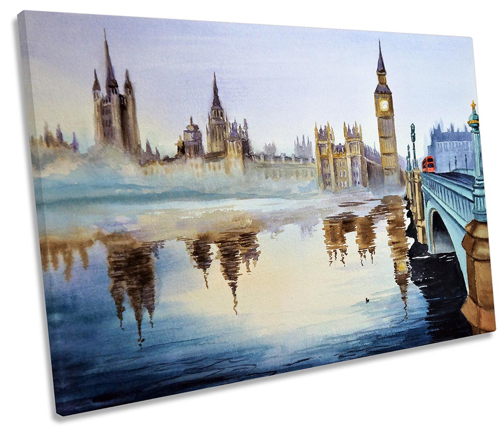 Big Ben London Watercolour Repro