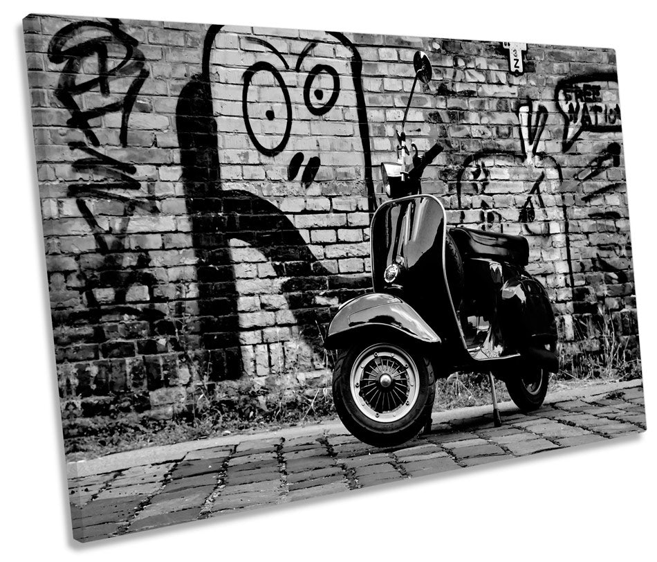 Black Scooter Graffiti