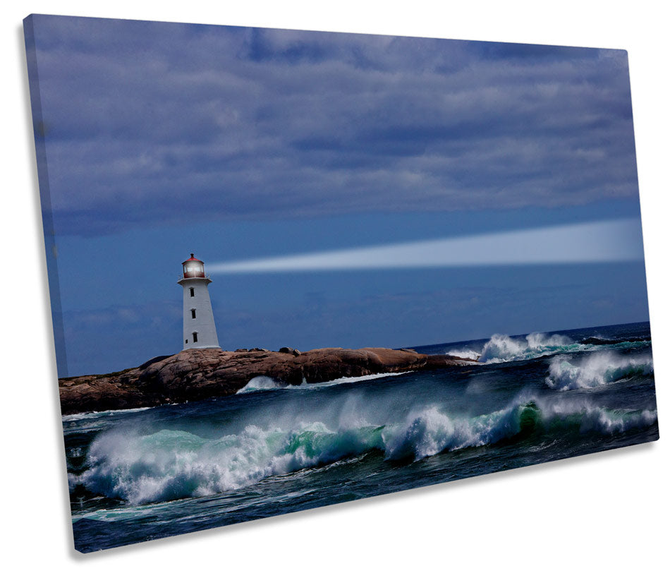 Lighthouse Blue Sunset Seascape