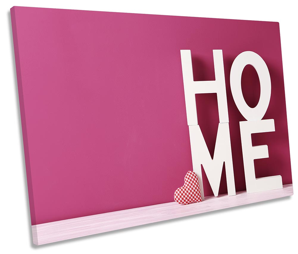 Home Love Heart Pink