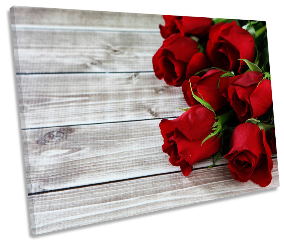 Roses Flowers Floorboard Floral