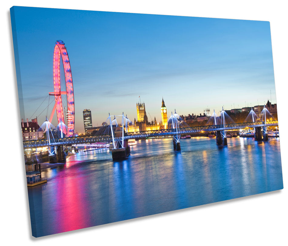 London Eye Cityscape River Thames