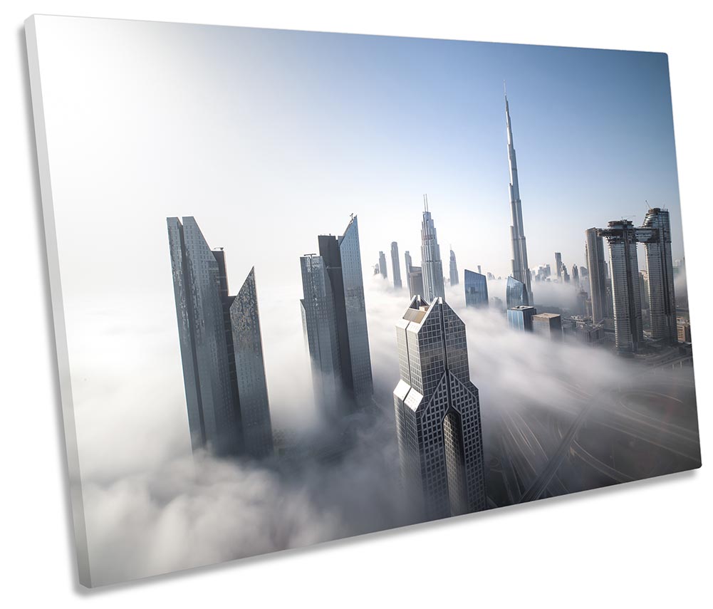 Dubai City Fog Mist Grey