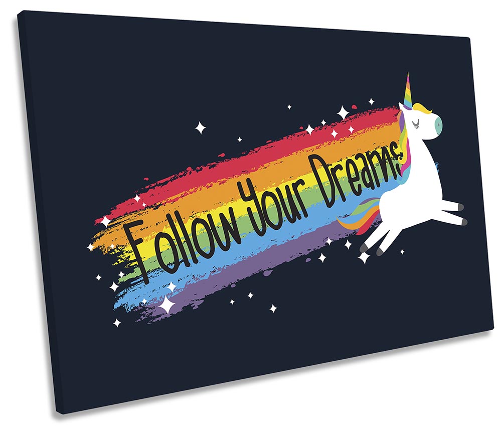 Unicorn Follow Your Dreams Multi-Coloured