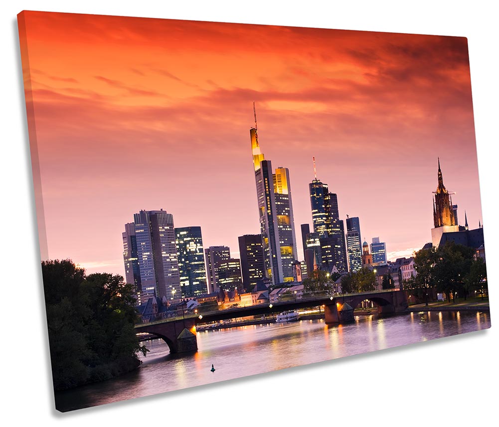 Frankfurt Skyline Sunset