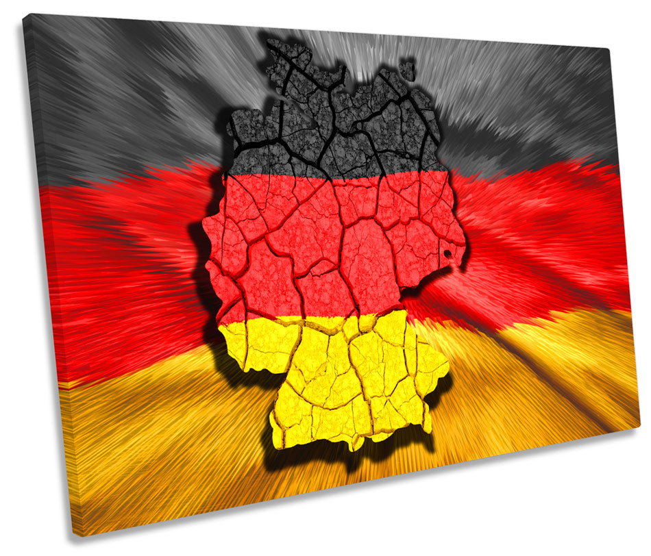 Map of Germany Flag