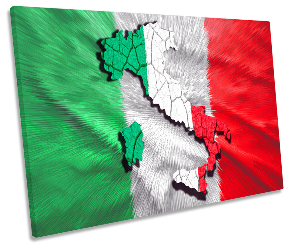 Map of Italy Flag