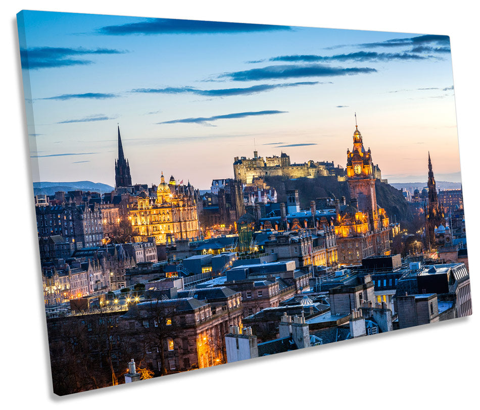 Edinburgh Sunset City Skyline