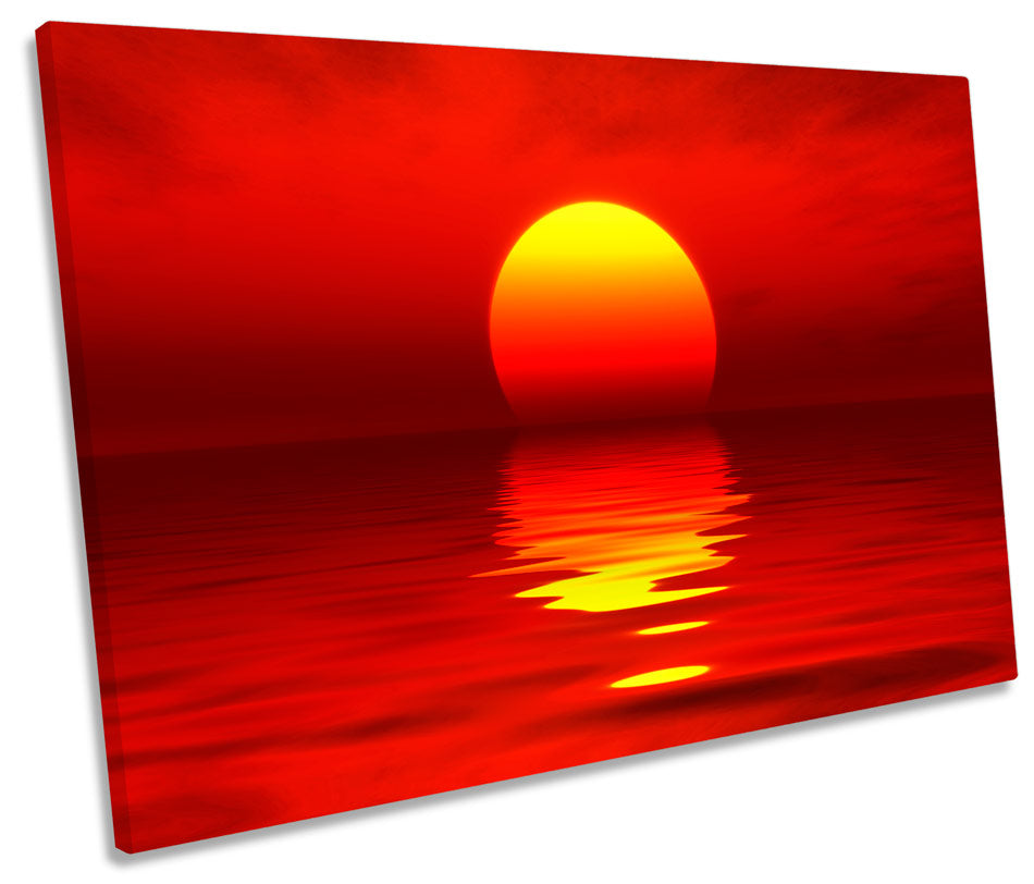 Red Sunset Seascape