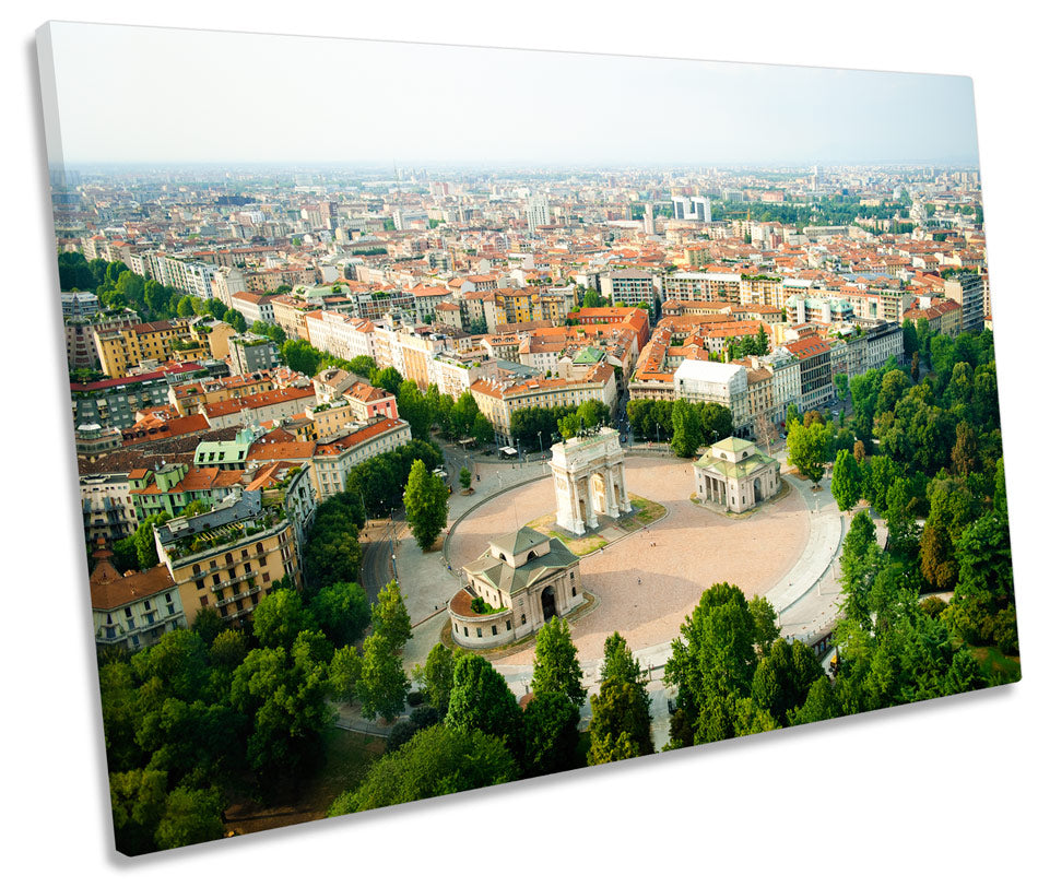 Milan City Italy Skyline