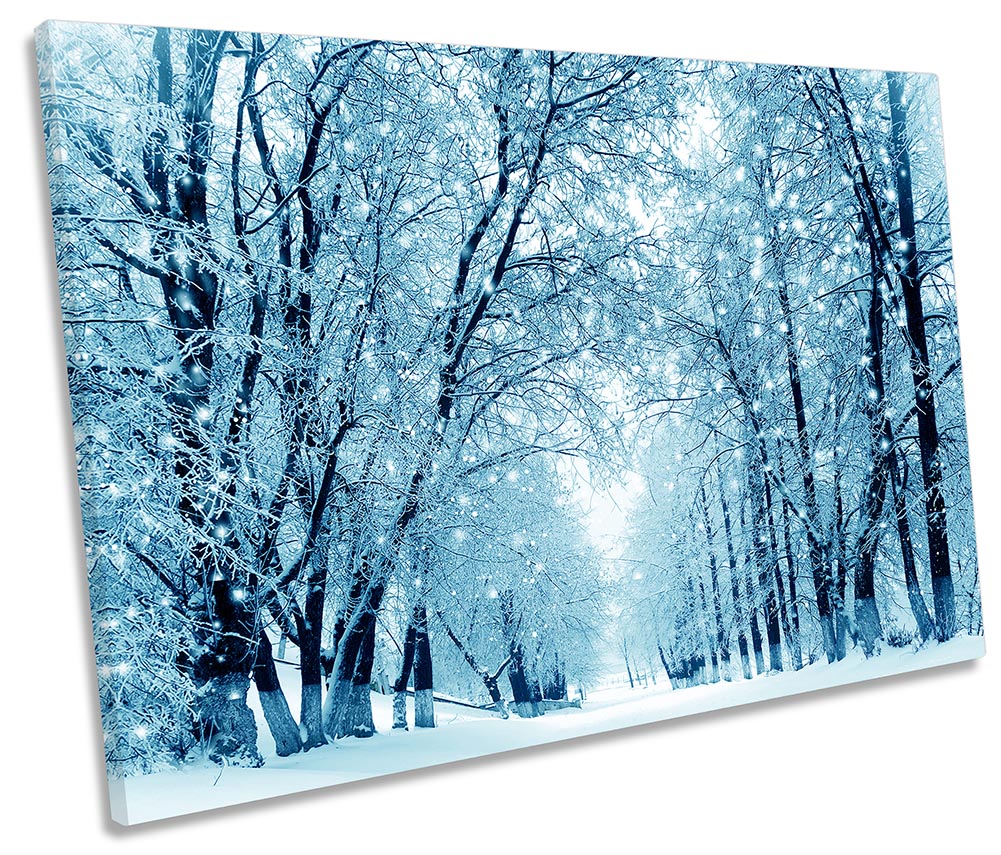 Winter Forest Blue Landscape