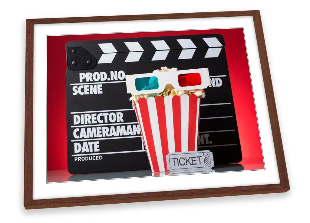 Cinema Room Popcorn 3D Framed