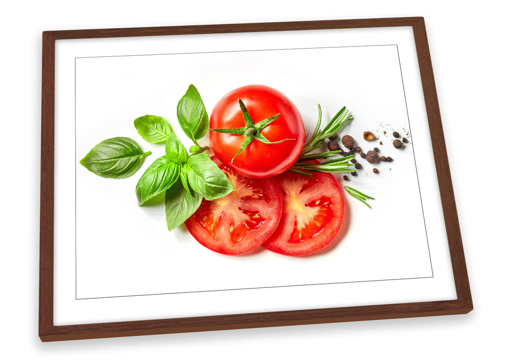 Tomato Fresh Food Kitchen Red Framed