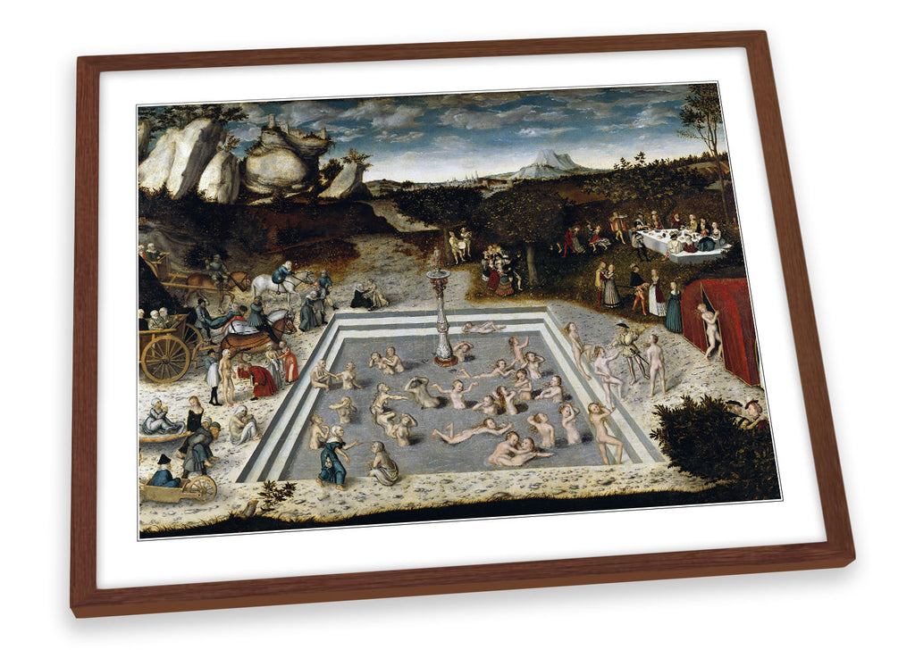 Lucas Cranach The Fountain of Youth Framed