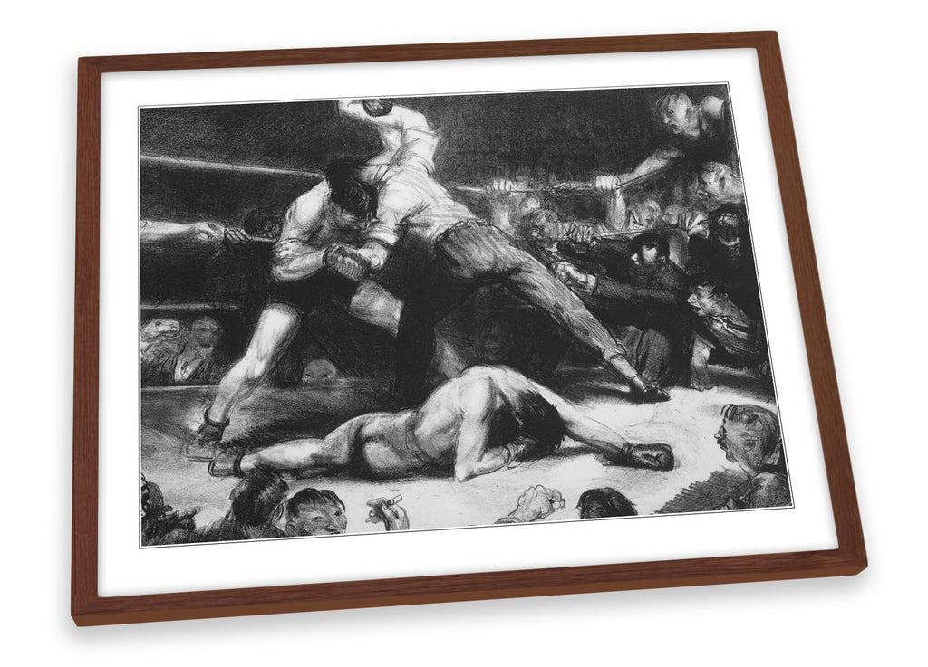 George Bellows A Knock Out Framed