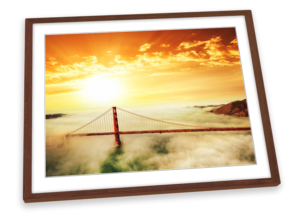 Golden Gate Bridge Sunset Framed