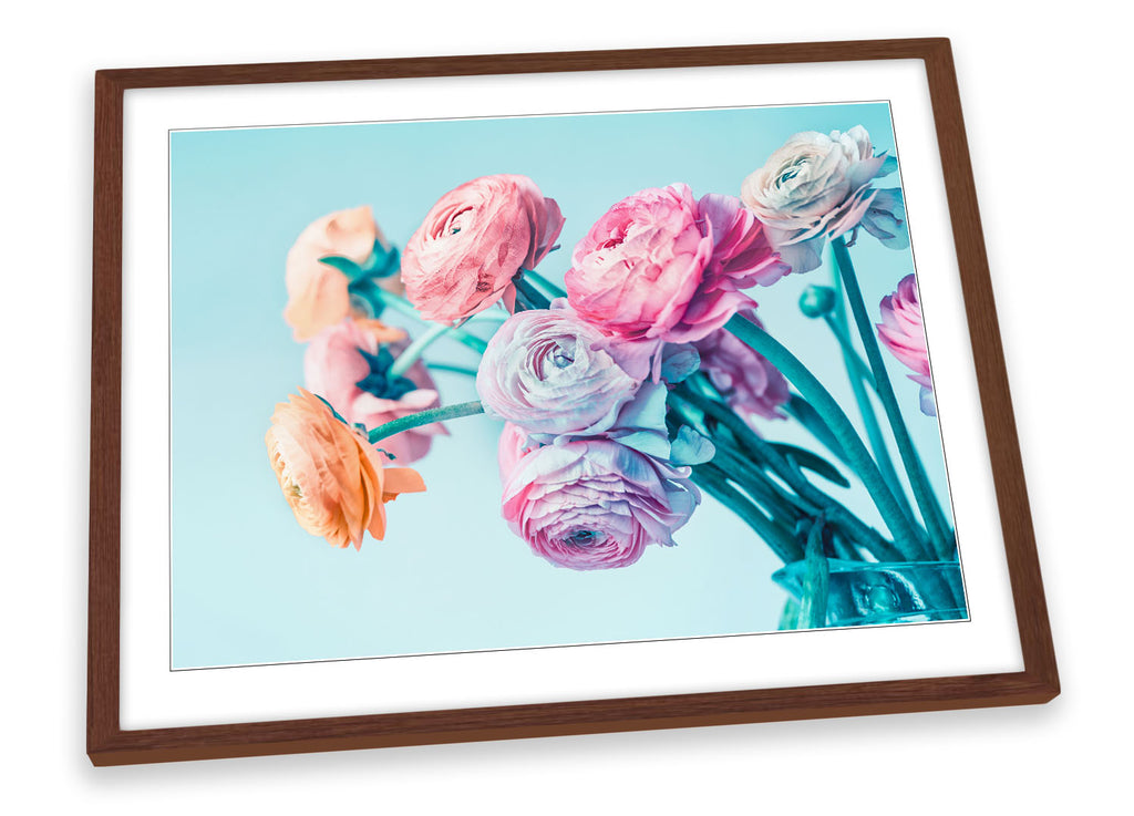 Flowers Bunch Floral Framed