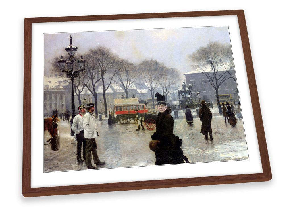 Paul Gustave Fischer A Winters Day Framed