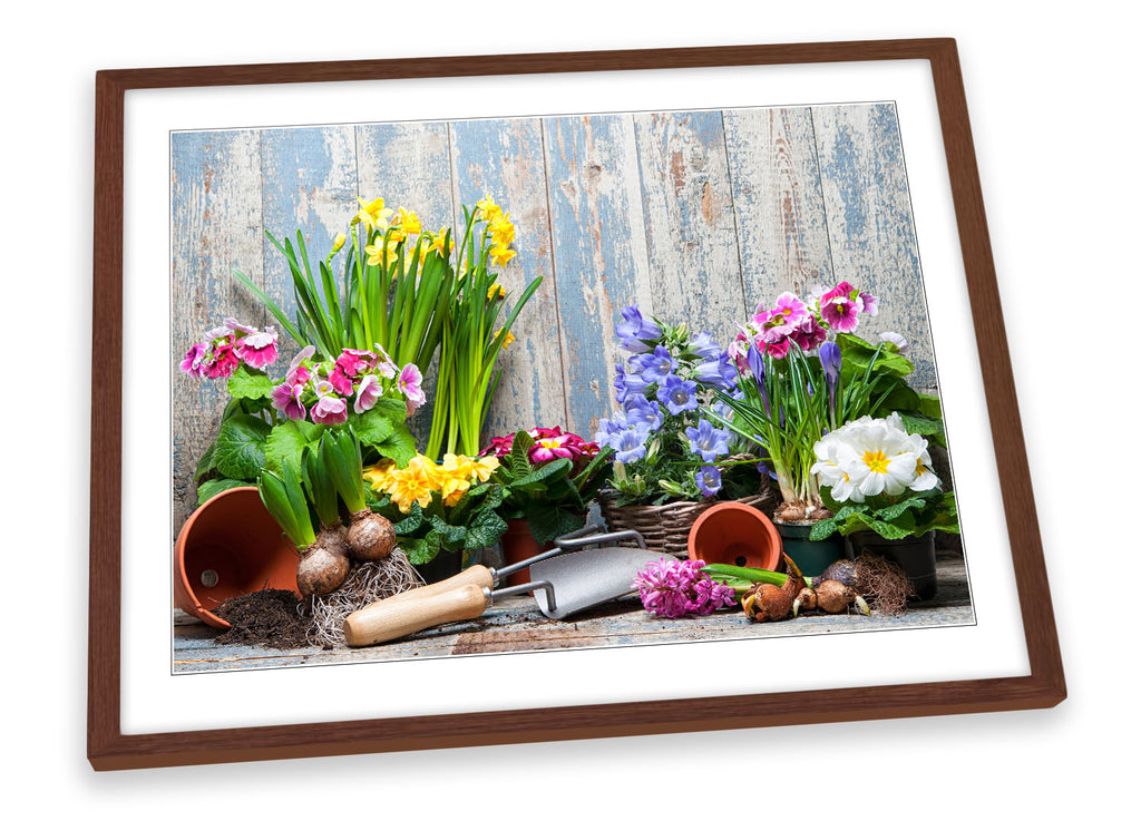 Gardening Shabby Chic Framed