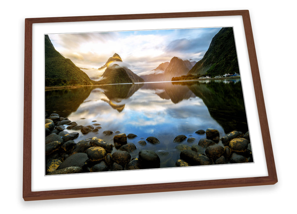 Milford Sound New Zealand Framed