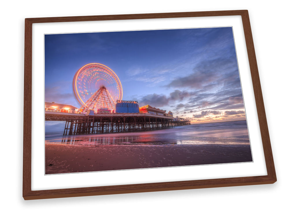 Blackpool Pier Beach Framed