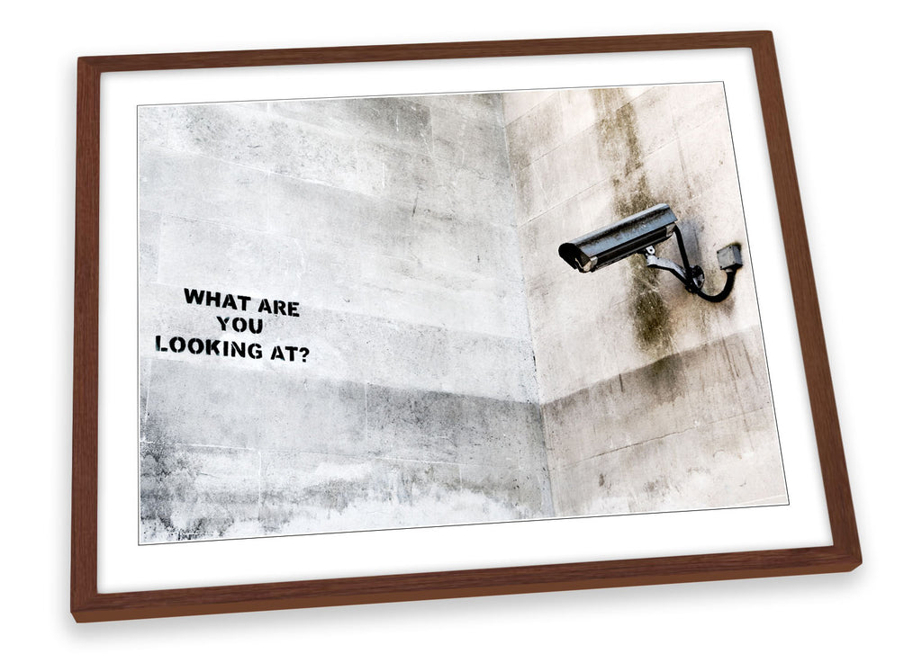 Banksy CCTV Graffiti Framed