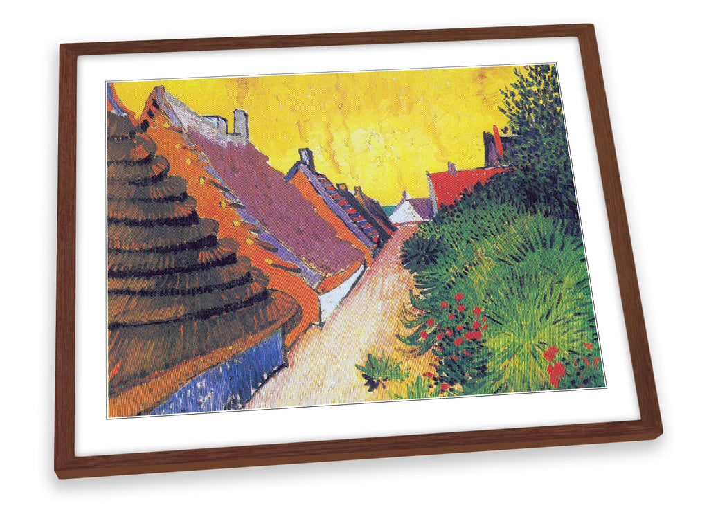 Vincent van Gogh Street in SaintesMaries Framed