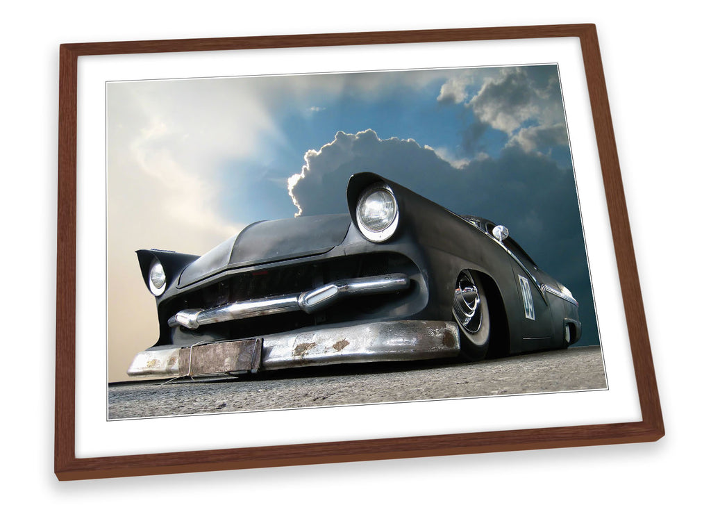 Lowrider Show Car Muscle Framed