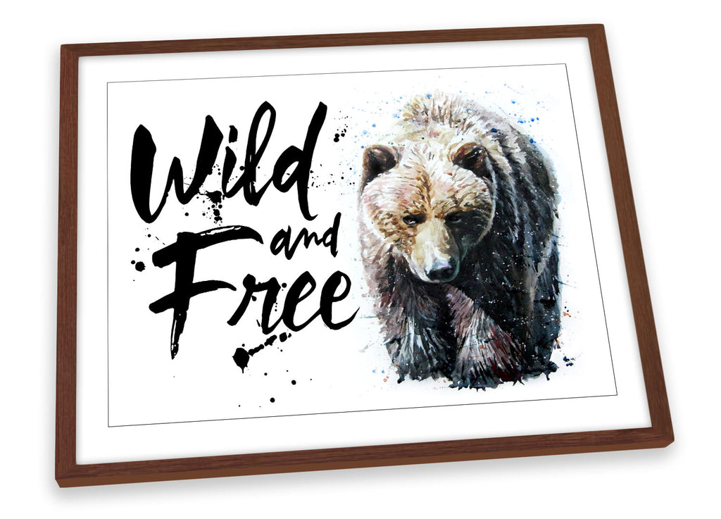 Bear Wild and Free Framed