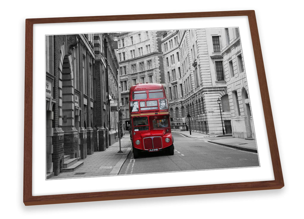 London Bus City Retro Framed