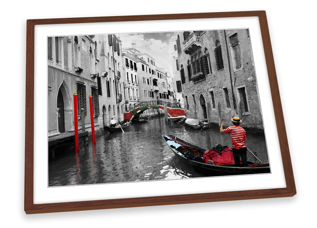 Venice Italy Gondolas Canals Framed