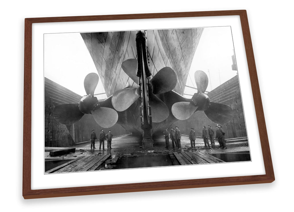 Titanic's Propellers Ship Framed