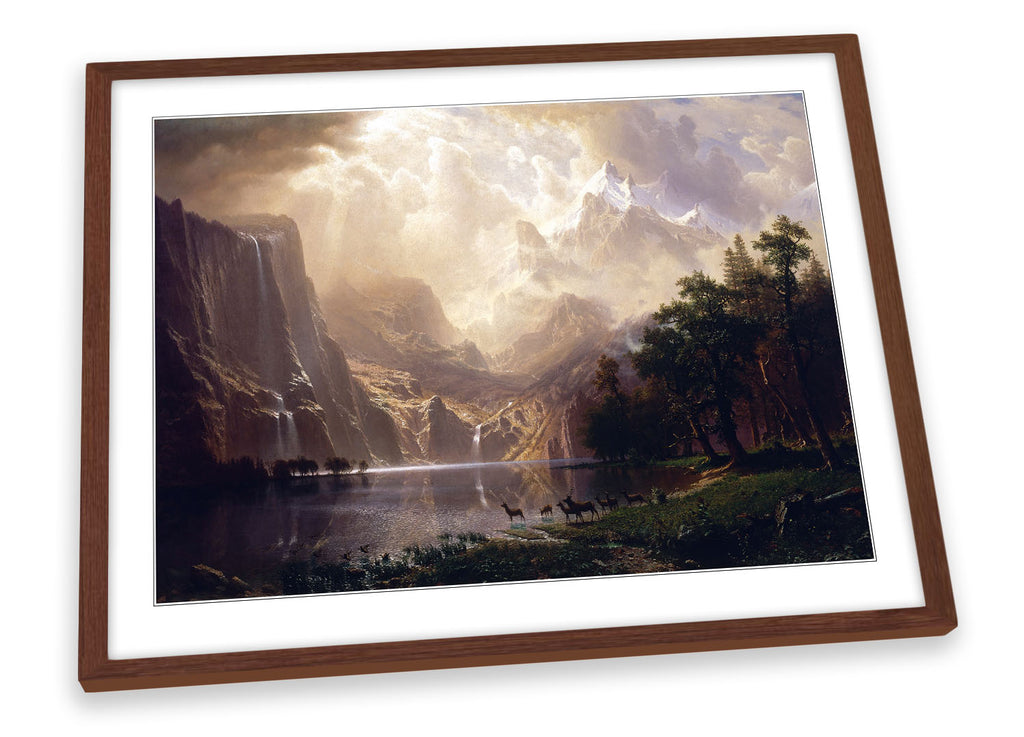 Albert Bierstadt Among Sierra Nevada California Framed