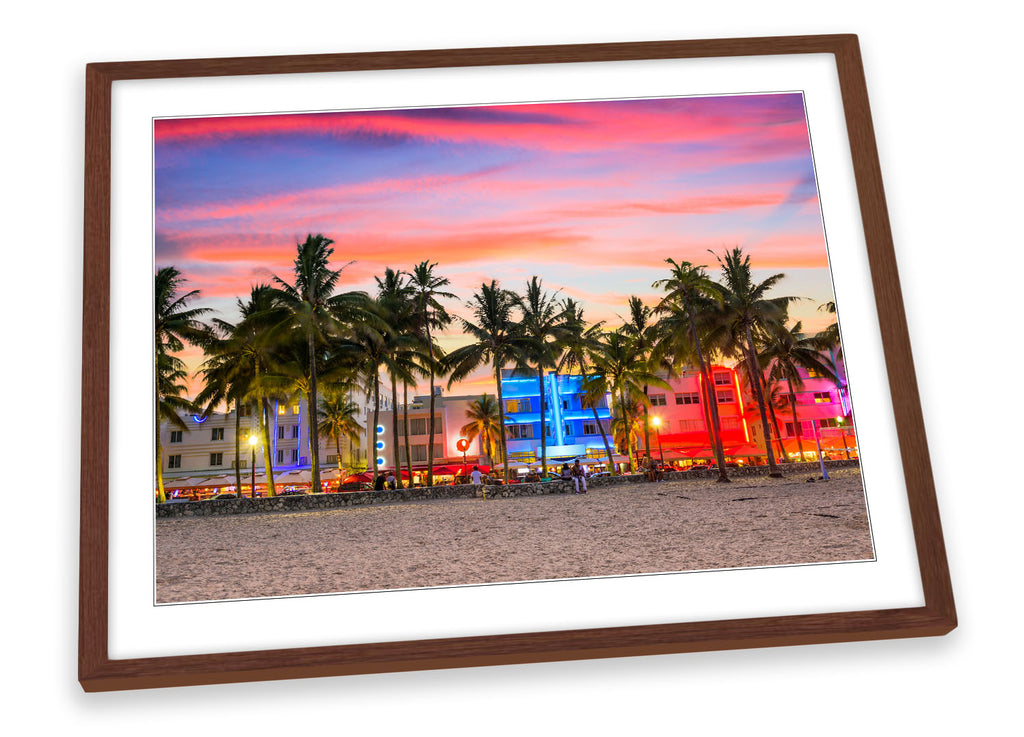 Miami Beach Ocean Drive Framed