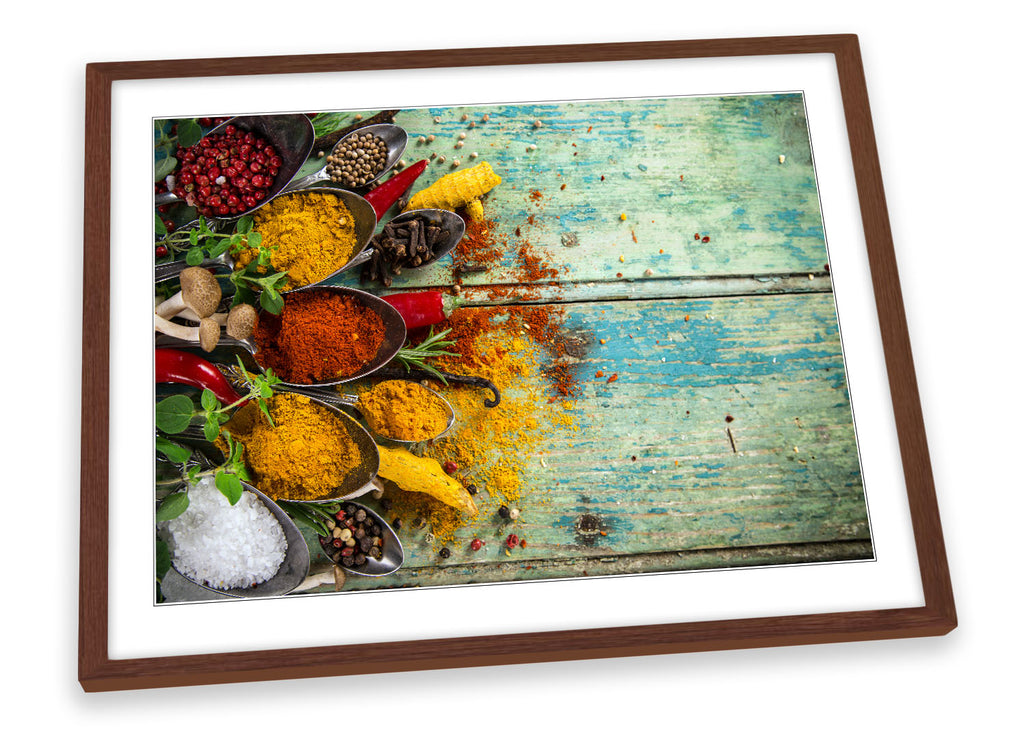 Herbs Spices Food Kitchen Framed