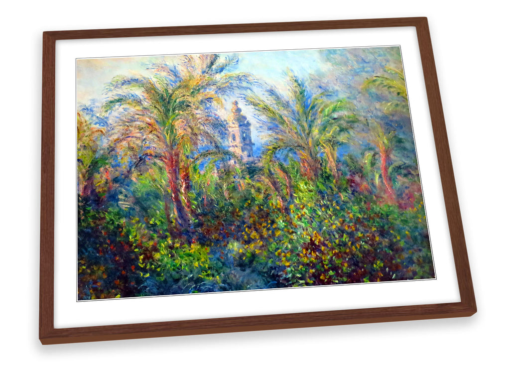 Claude Monet Garden at Bordighera Framed
