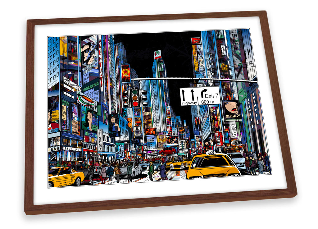 Times Square New York City Framed