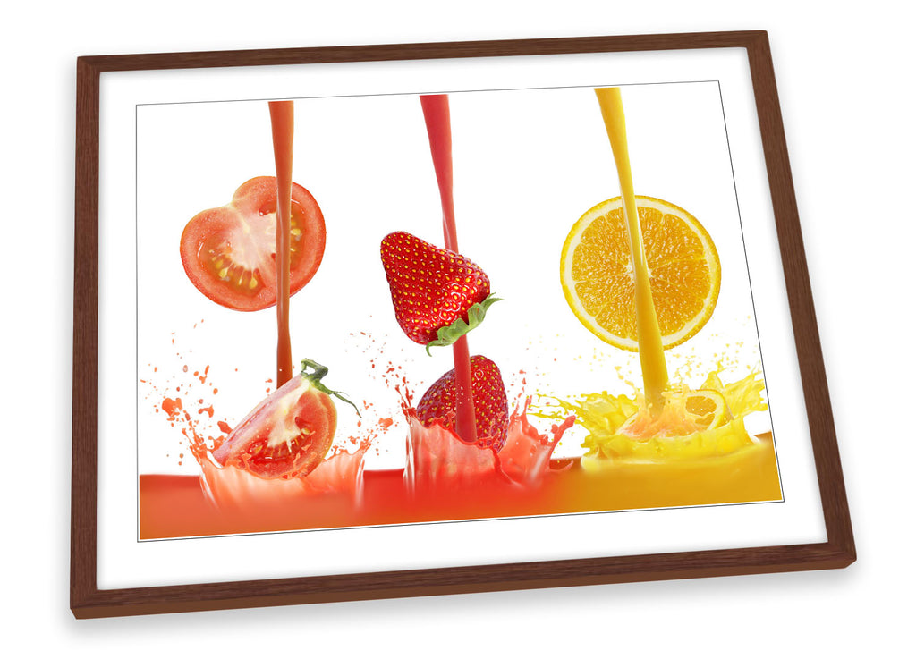 Fruit Juice Kitchen Framed