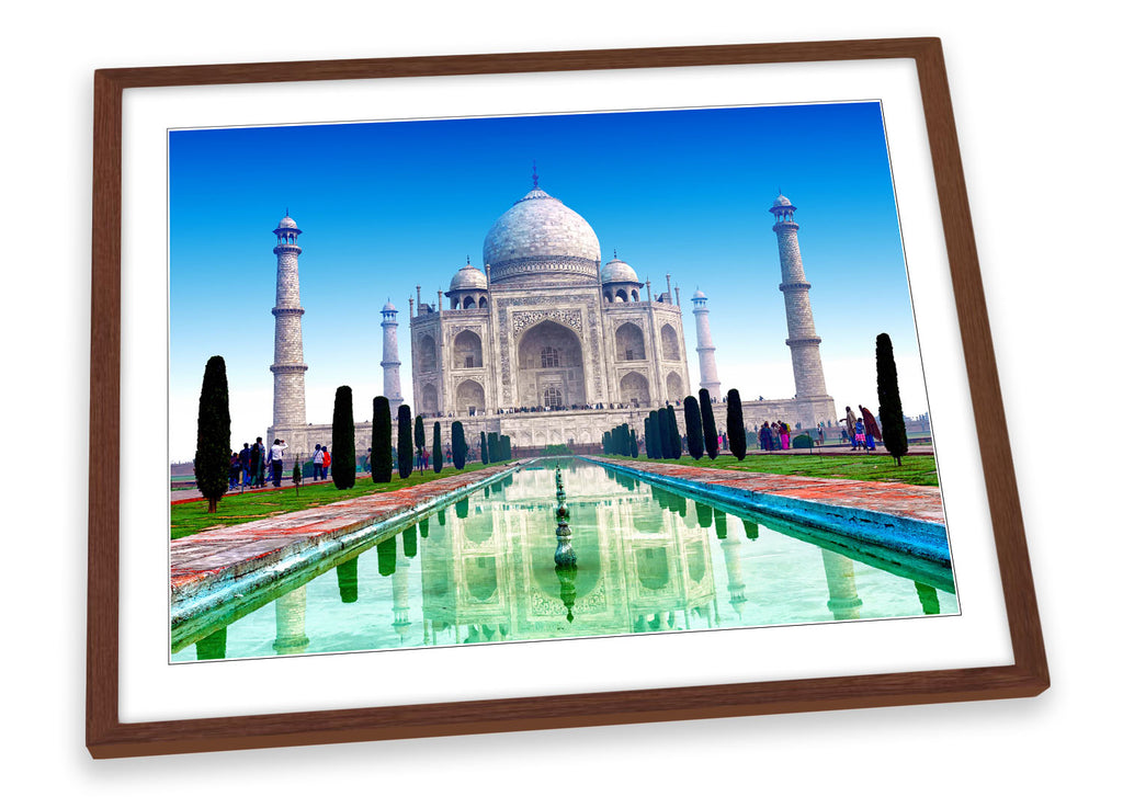 Taj Mahal India Landmarks Framed