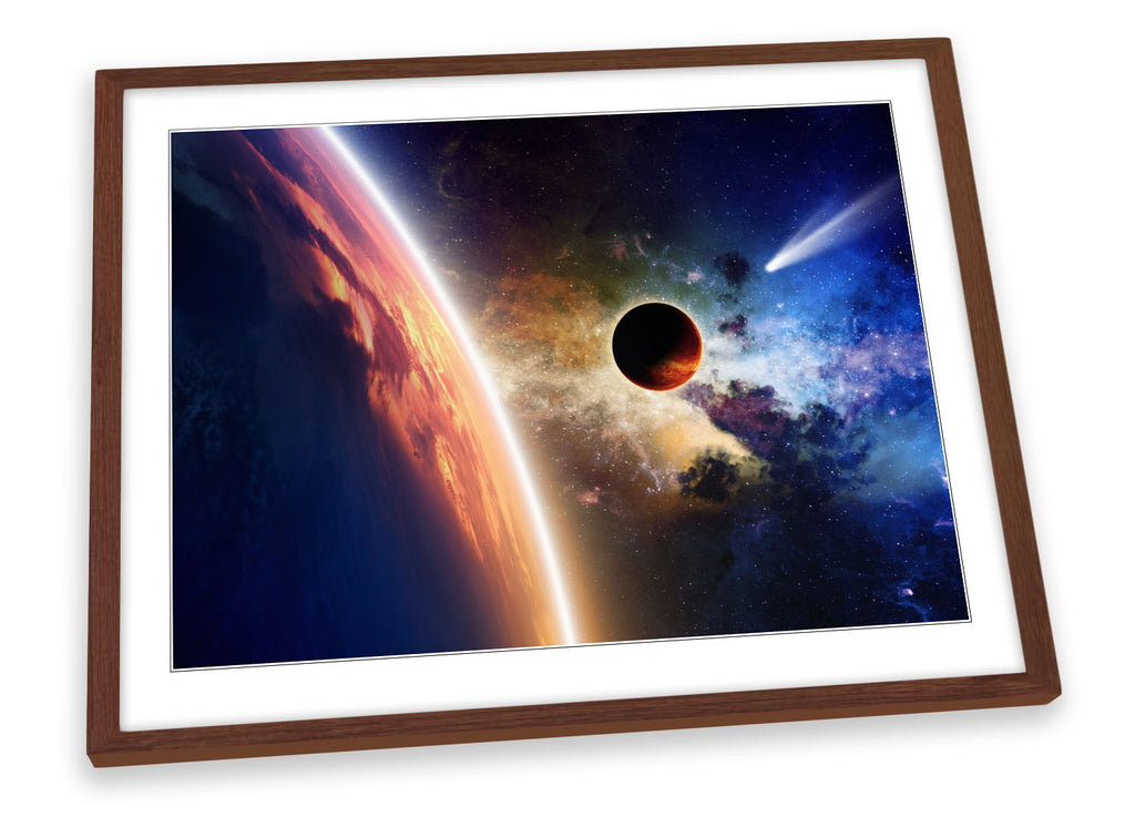 Astronomy Moon Space Planet Framed