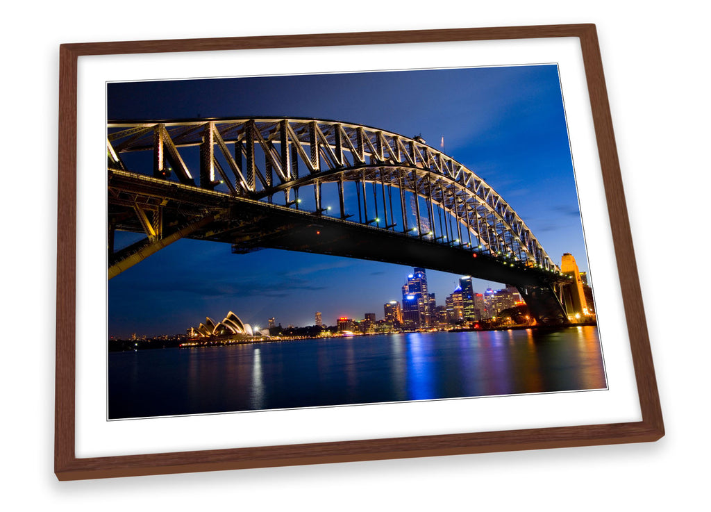 Sydney Australia City Bridge Framed