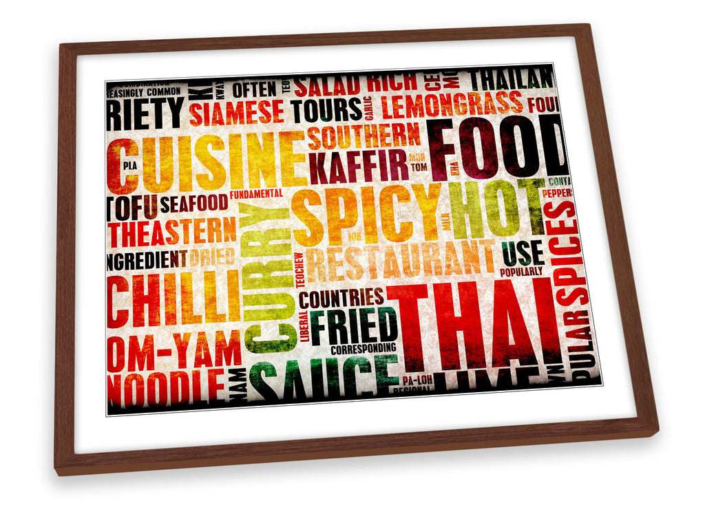 Kitchen Food Typography Framed