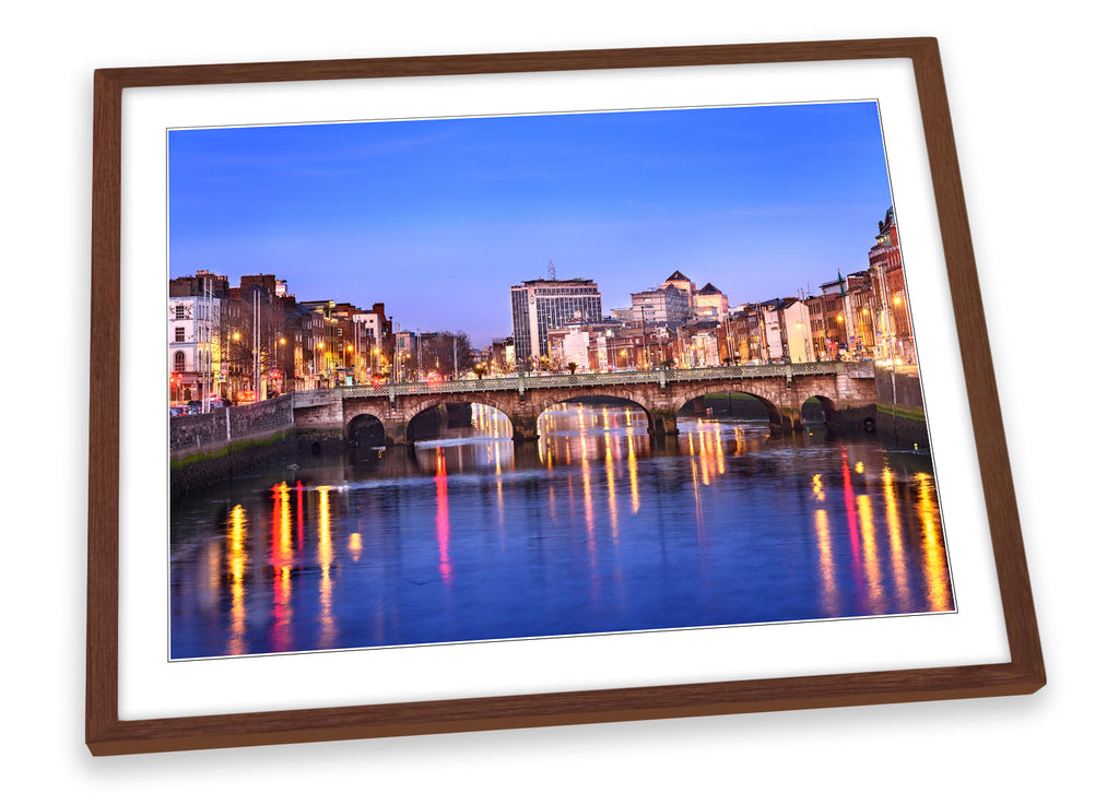 Dublin City Ireland River Framed