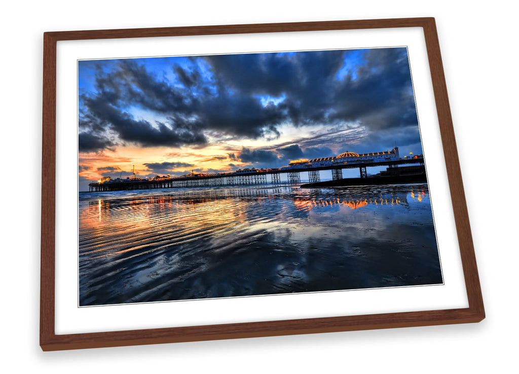Brighton Pier Sunset Framed