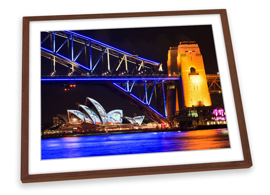 Sydney Harbour Bridge Opera House Framed