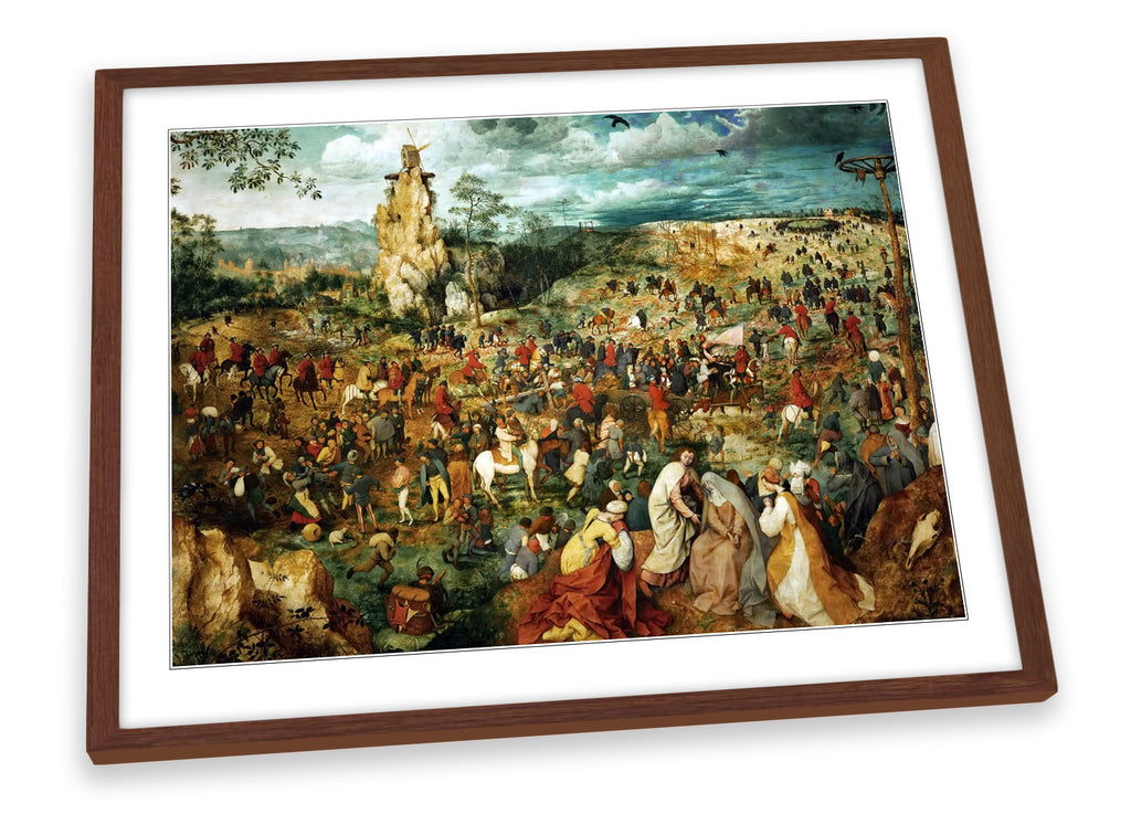 Pieter Bruegel Procession to Calvary Framed