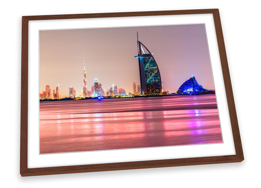 Dubai Skyline Framed