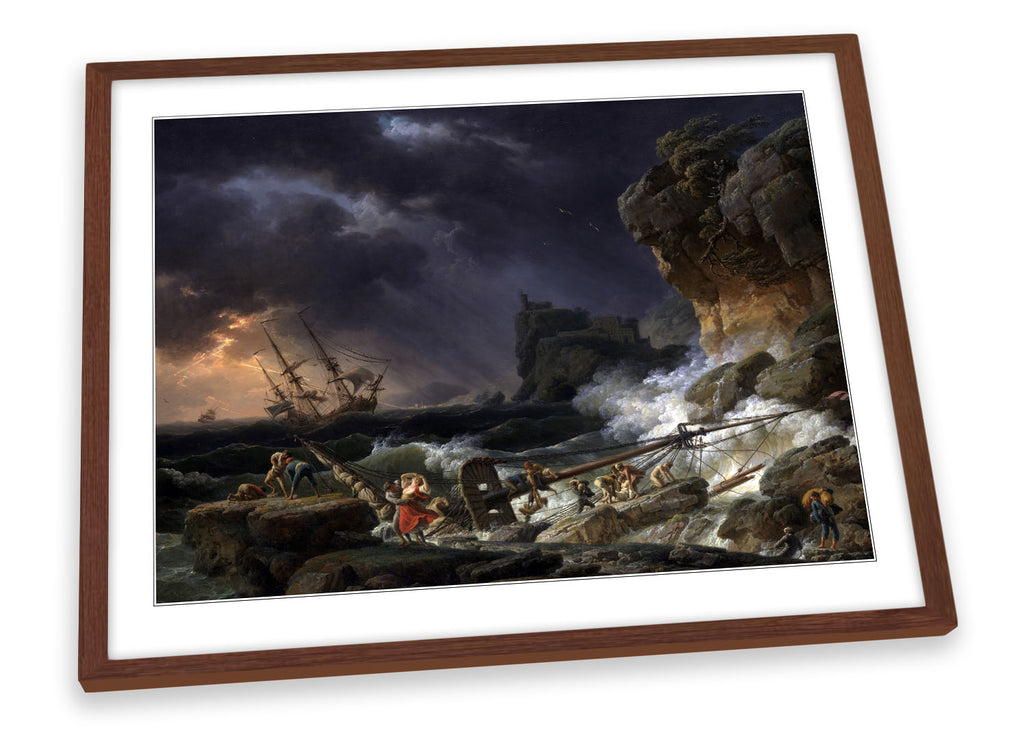 Claude Joseph Vernet Shipwreck Framed